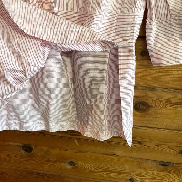 Vince Red and White Striped Pullover Tunic - Size Medium - Picture 3 of 8